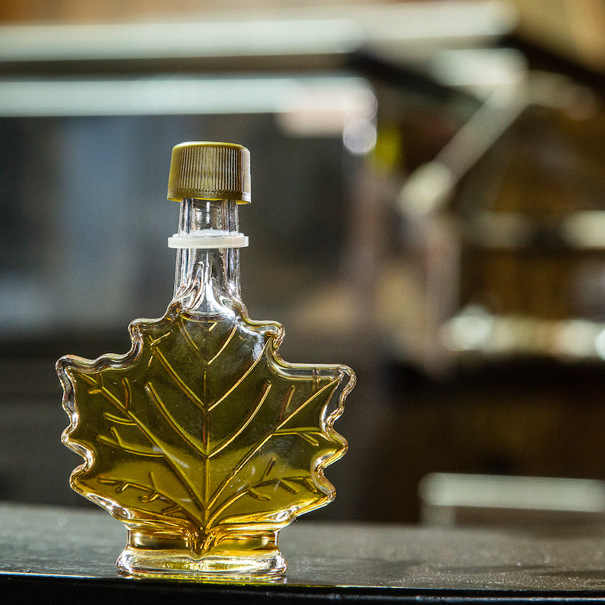 jar of maple syrup